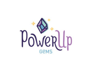 Power Up Gems logo.