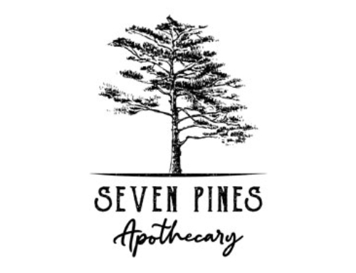 Seven Pines Apothecary logo.