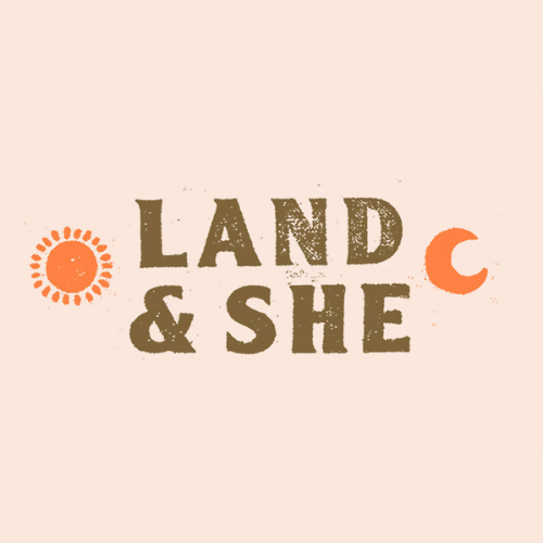 Land & She logo.